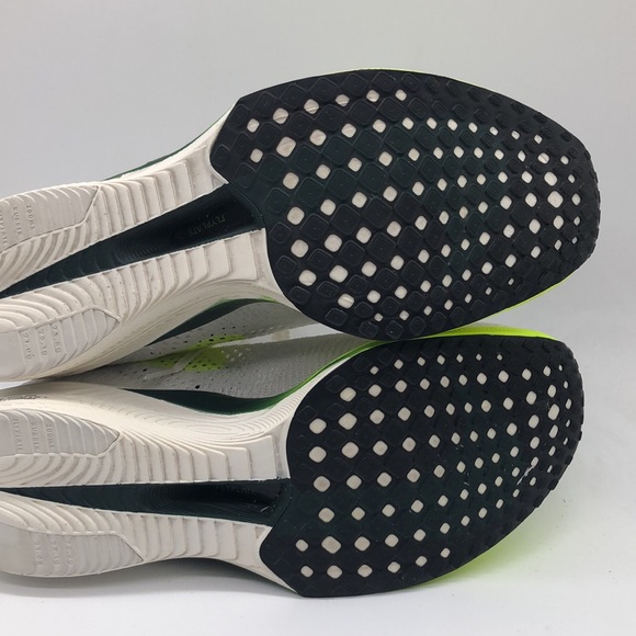 Mens Nike ZoomX Vaporfly Next% FK White/Green FZ4017-100 *Tried on * Sz 11 - Picture 11 of 12